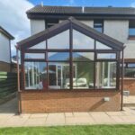 Before, during and after this Conservatory Conversion in Troon